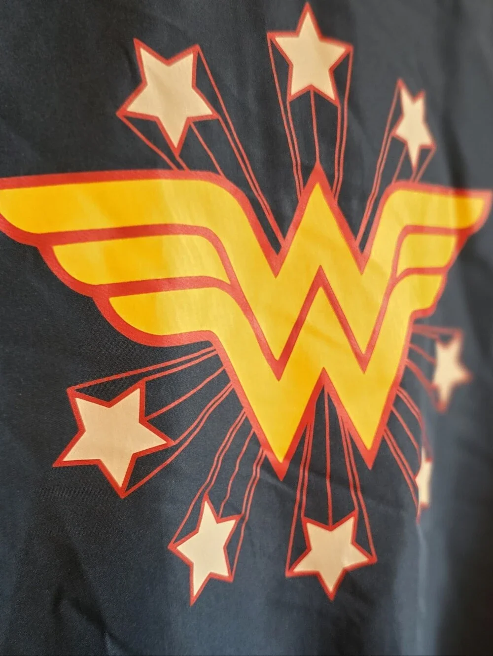 DC Comics Girls Wonder Woman Reversible Bomber Jacket Size M 7-8 Navy Red